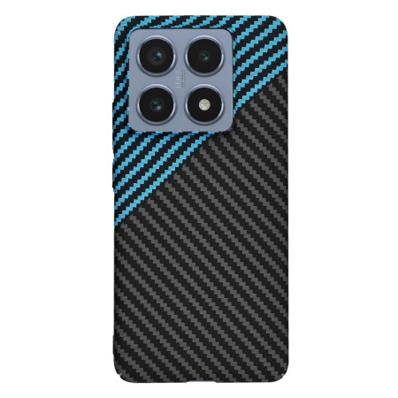 Husa pentru Xiaomi 14T Pro - CarbonFiber Slim - Blue Pulse