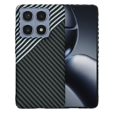 Husa pentru Xiaomi 14T Pro - CarbonFiber Slim - Stealth Gray