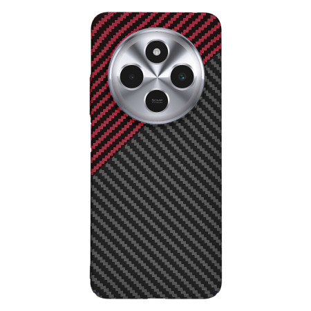 Husa pentru Xiaomi Redmi 14C - CarbonFiber Slim - Red Vortex