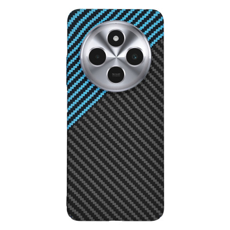 Husa pentru Xiaomi Redmi 14C - CarbonFiber Slim - Blue Pulse