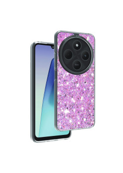  Husa pentru iPhone 16 - Glitter Glow - Magenta