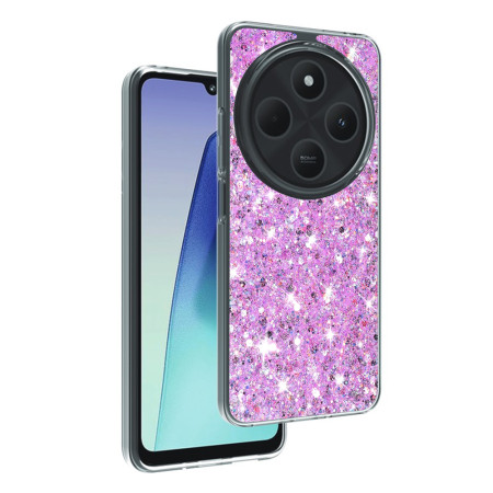  Husa pentru iPhone 16 - Glitter Glow - Magenta