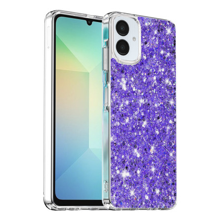  Husa pentru Samsung Galaxy A06 - Glitter Glow - Purple