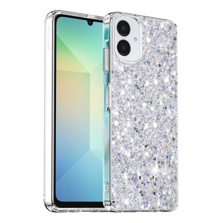  Husa pentru Samsung Galaxy A06 - Glitter Glow - White