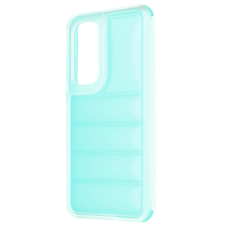 Husa pentru Samsung Galaxy S24 FE, Perne de aer, Antisoc, Turquoise