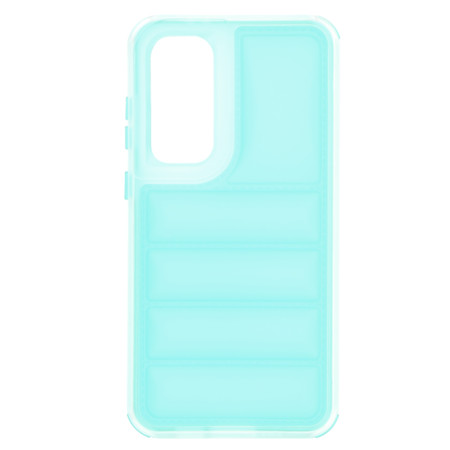 Husa pentru Samsung Galaxy S24 FE, Perne de aer, Antisoc, Turquoise