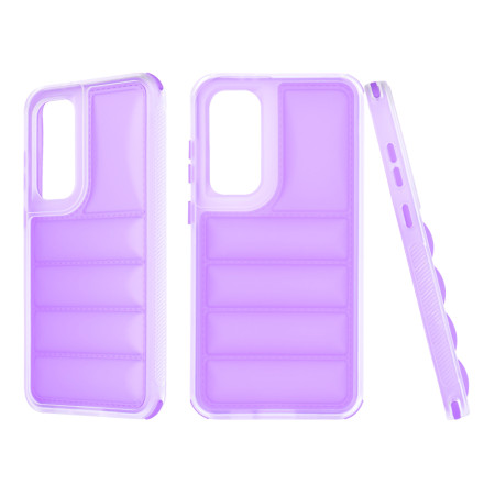 Husa pentru Samsung Galaxy S24 FE, Perne de aer, Antisoc, Violet