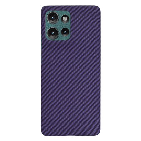 Husa pentru Motorola Edge 50 - CarbonFiber Slim - Purple