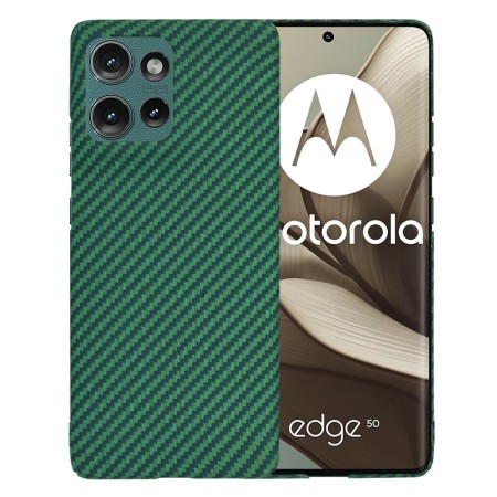 Husa pentru Motorola Edge 50 - CarbonFiber Slim - Green