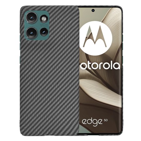 Husa pentru Motorola Edge 50 - CarbonFiber Slim - Black