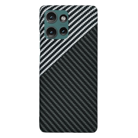 Husa pentru Motorola Edge 50 - CarbonFiber Slim - Stealth Gray