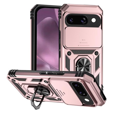 Husa pentru Google Pixel 9a - Privacy CamShield - Rose Gold