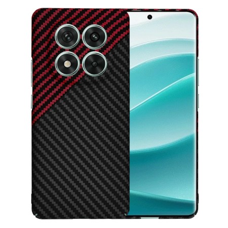 Husa pentru Xiaomi Redmi Note 14 Pro - CarbonFiber Slim - Red Vortex