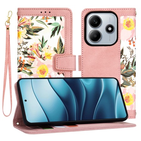 Husa pentru Xiaomi Redmi Note 14 - FlipCraft - Design Floral - Sweetheart Pink