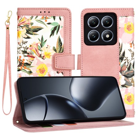 Husa pentru Xiaomi 14T Pro - FlipCraft - Design Floral - Sweetheart Pink