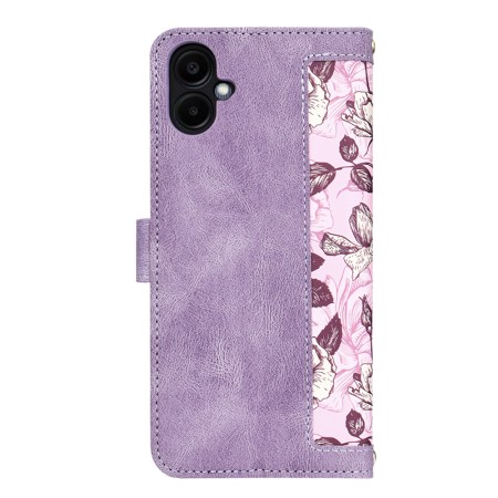 Husa pentru Samsung Galaxy A06 - FlipCraft - Design Floral - Mysterious Purple