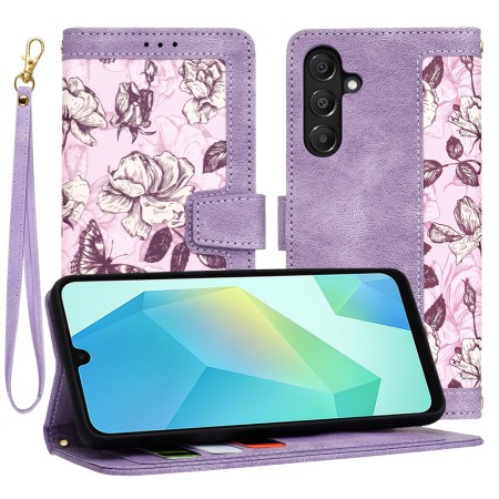 Husa pentru Samsung Galaxy A16 - FlipCraft - Design Floral - Mysterious Purple