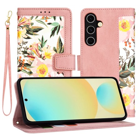 Husa pentru Samsung Galaxy S24 FE - FlipCraft - Design Floral - Sweetheart Pink