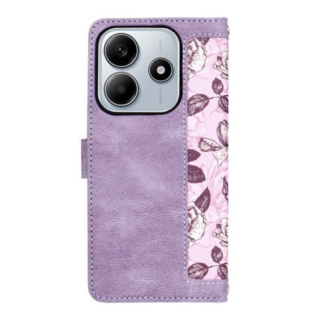 Husa pentru Xiaomi Redmi Note 14 - FlipCraft - Design Floral - Mysterious Purple