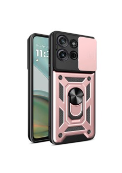 Husa pentru Motorola Moto G75 - Privacy CamShield - Rose Gold