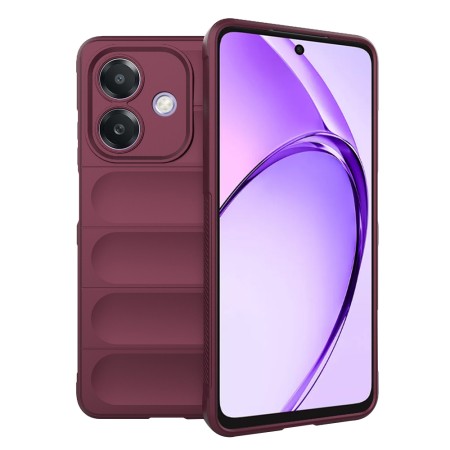 Husa Antisoc pentru Oppo A40 4G / A60 5G - Margini Anti-Alunecare - Shield - Bordeaux