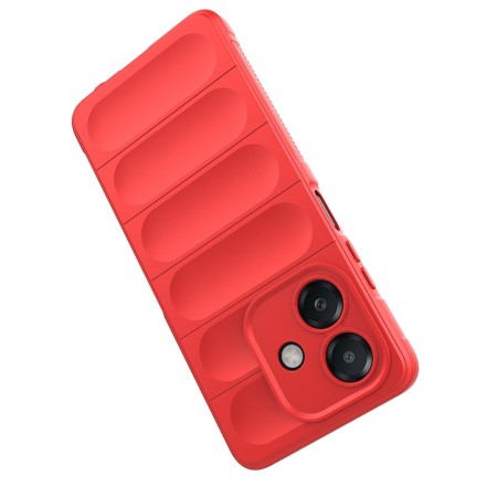 Husa Antisoc pentru Oppo A40 4G / A60 5G - Margini Anti-Alunecare - Shield - Red