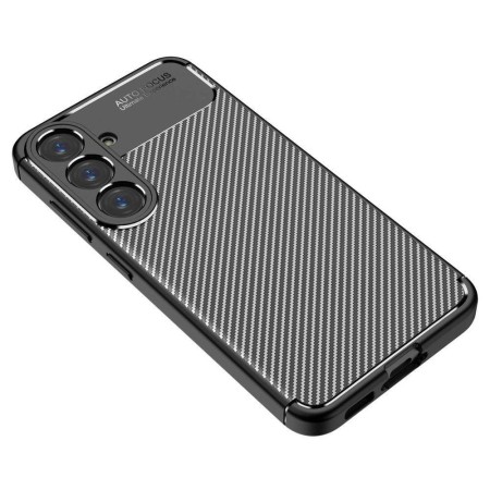 Husa pentru Samsung Galaxy S25 Plus - CarbonFiber - Premium - Black