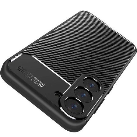 Husa pentru Samsung Galaxy S25 Plus - CarbonFiber - Premium - Black