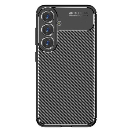 Husa pentru Samsung Galaxy S25 - CarbonFiber - Premium - Black