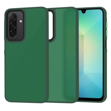 Husa pentru Samsung Galaxy A26 5G - HaloFrost - protectie la camere si finisaj mat - Midnight Green