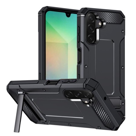 Husa Antisoc pentru Samsung Galaxy A26, Kickstand, Black