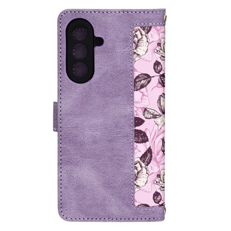 Husa pentru Samsung Galaxy A56 - FlipCraft - Design Floral - Mysterious Purple