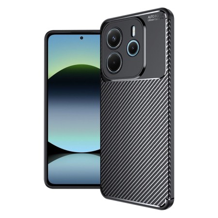 Husa pentru Xiaomi Redmi Note 14 4G - CarbonFiber - Premium - Black