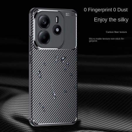 Husa pentru Xiaomi Redmi Note 14 4G - CarbonFiber - Premium - Black