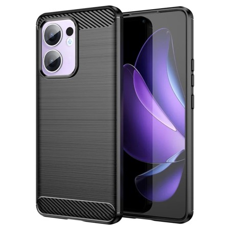 Husa Carbon pentru Oppo Reno13 F, Tech Protects, Black