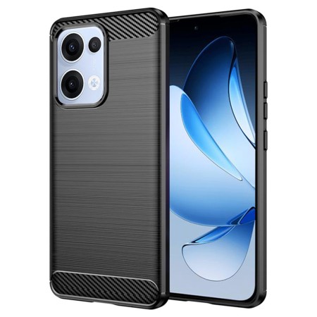 Husa Carbon pentru Oppo Reno13, Tech Protects, Black