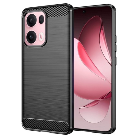 Husa Carbon pentru Oppo Reno13 Pro, Tech Protects, Black