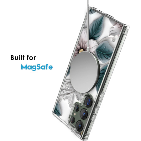 Husa personalizata pentru Samsung Galaxy S24 Ultra, MagSafe Atasare Magnetica, 3D Flower Medley 16