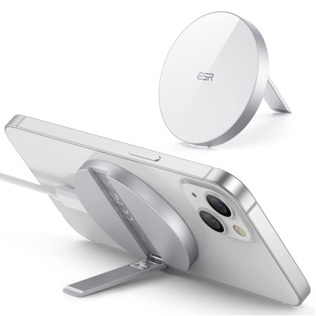 Incarcator ESR Wireless HaloLock compatibil MagSafe cu Suport, Alb