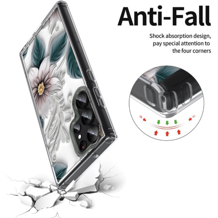 Husa personalizata pentru Samsung Galaxy S24 Ultra, MagSafe Atasare Magnetica, 3D Flower Medley 16