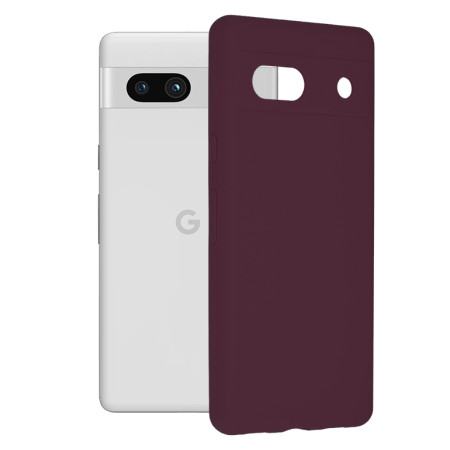 Husa de telefon compatibila Google Pixel 7a, Antiamprenta, Interior Microfibra, Camera Extra Pro, Violet