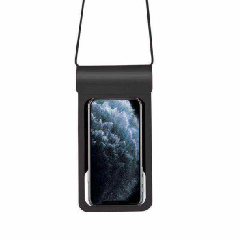 Husa subacvatica telefon waterproof and snowproof compatibila cu modelele Apple iPhone, pana la 6,8’, TWC1, Negru 