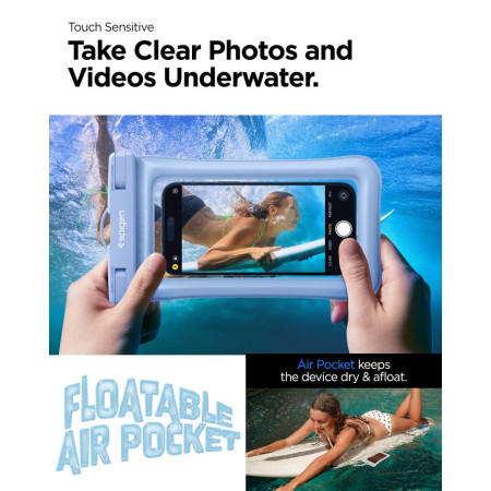 Husa Spigen subacvatica telefon waterproof and snowproof compatibila cu modelele Apple iPhone, pana la 6,9’, Mov
