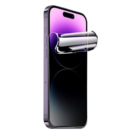 Folie Silicon Apple iPhone 15 Pro Max, Regenerabila,Hydrogel Anti-Spy, Privacy