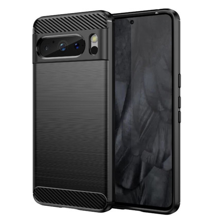 Husa Carbon Google Pixel 8 Pro, Protect Anti-Soc, Negru