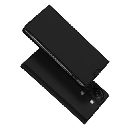 Husa Flip compatibila OnePlus Nord 3, Dux Ducis Skin Pro, Smart Pro Magnet, Negru