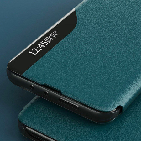 Husa Tip Carte compatibila Samsung Galaxy S24, Stand View, Dark Green