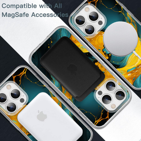 Husa personalizata compatibila Apple iPhone 13 Pro Max, MagSafe Atasare Magnetica, Antisoc, Neons And Brights 16