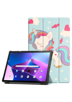 Husa tableta compatibila Samsung Galaxy Tab S8 Ultra / S9 Ultra, FoldPro cu Microfibra, Auto Sleep/Wake, Unicorn