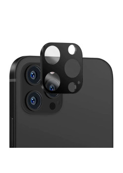 Folie Camera Foto compatibila iPhone 12 Pro, 9H Anti Explozie Securizata, Negru